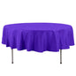 Premium Polyester 90" Round Tablecloth Purple - Stain and Wrinkle-Resistant Design with 220GSM Thickness Table Cover Pro Linens