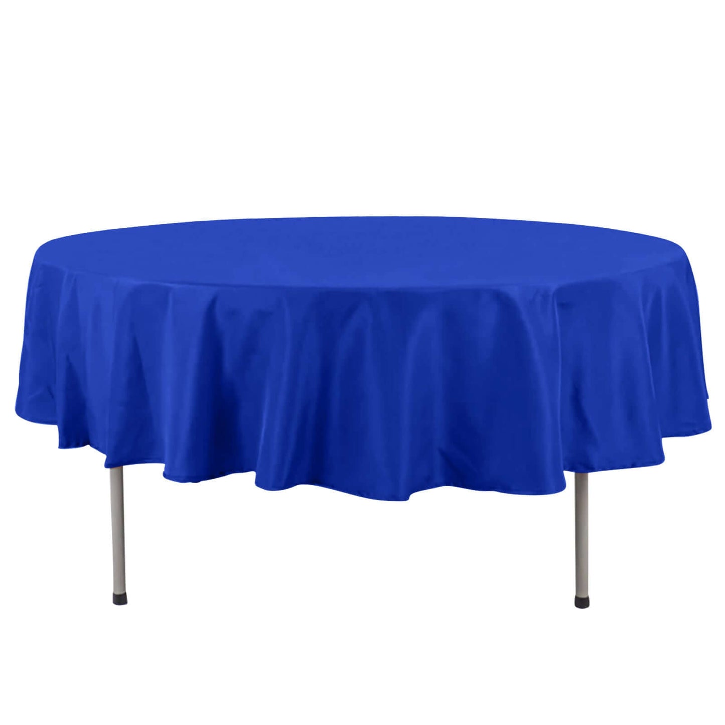 Premium Polyester 90" Round Tablecloth Royal Blue - Stain and Wrinkle-Resistant Design with 220GSM Thickness Table Cover Pro Linens