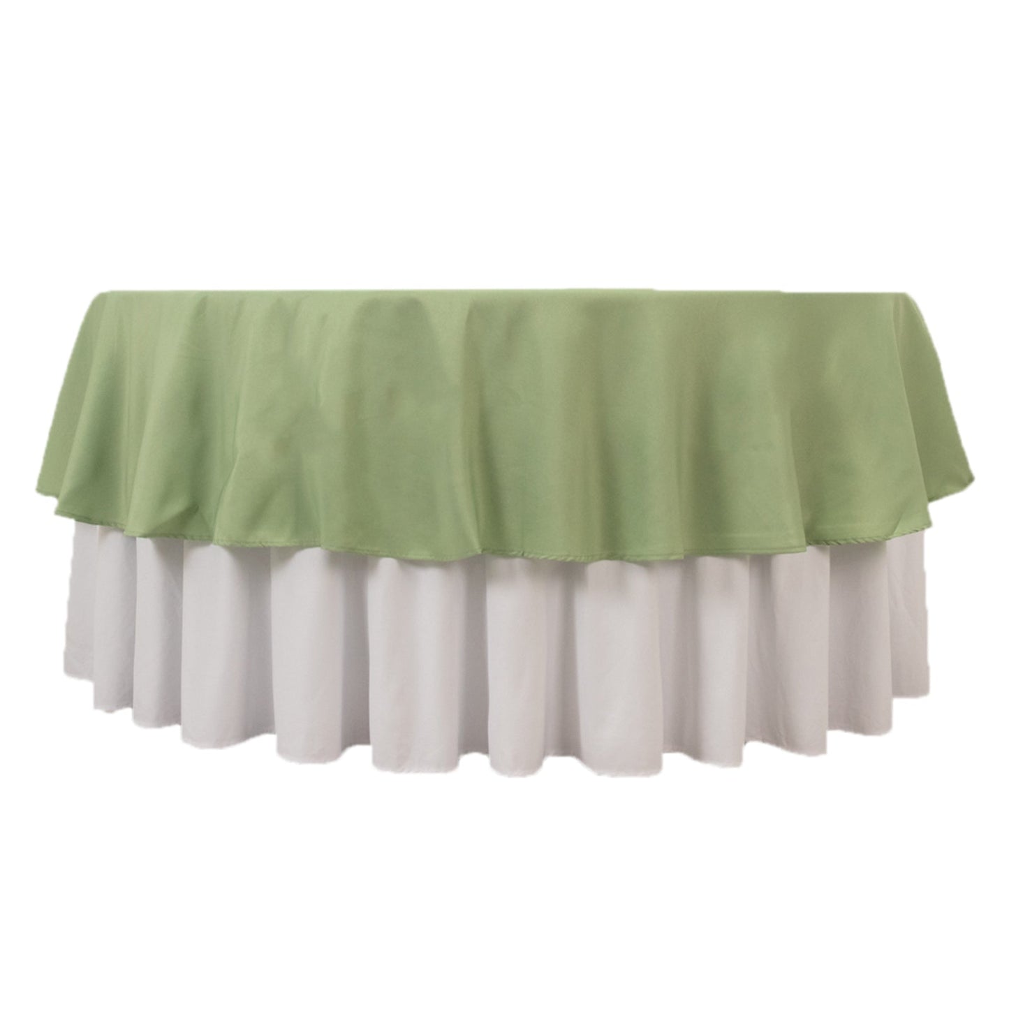 Premium Polyester 90" Round Tablecloth Sage Green - Stain and Wrinkle-Resistant Design with 220GSM Thickness Table Cover Pro Linens