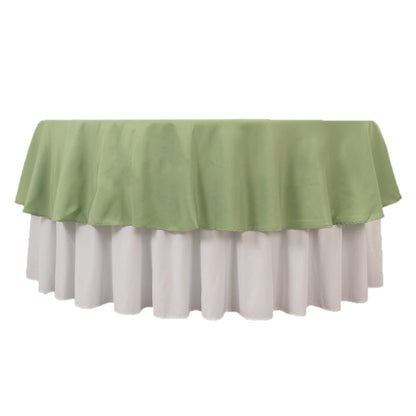 Premium Polyester 90" Round Tablecloth Sage Green - Stain and Wrinkle-Resistant Design with 220GSM Thickness Table Cover Pro Linens