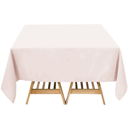 Premium Polyester Square Tablecloth 70"x70" Blush 220GSM Wrinkle-Resistant Table Cover Pro Linens