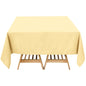 Premium Polyester Square Tablecloth 70"x70" Champagne 220GSM Wrinkle-Resistant Table Cover Pro Linens