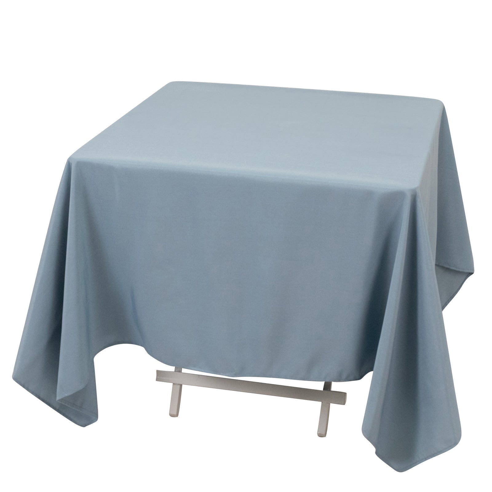 Premium Polyester Square Tablecloth 70"x70" Dusty Blue 220GSM Wrinkle-Resistant Table Cover Pro Linens