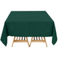 Premium Polyester Square Tablecloth 70"x70" Hunter Emerald Green 220GSM Wrinkle-Resistant Table Cover Pro Linens