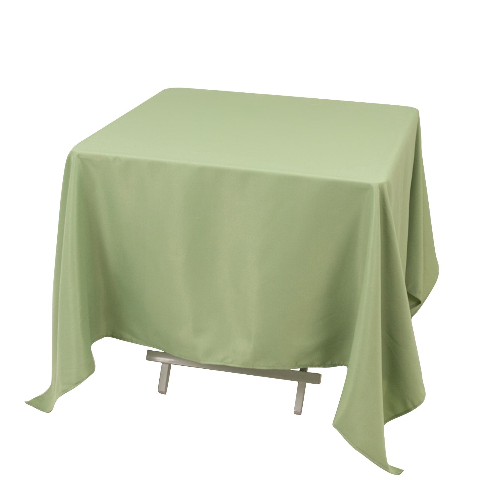 Premium Polyester Square Tablecloth 70"x70" Sage Green 220GSM Wrinkle-Resistant Table Cover Pro Linens