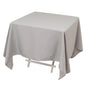 Premium Polyester Square Tablecloth 70"x70" Silver 220GSM Wrinkle-Resistant Table Cover Pro Linens