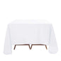 Premium Polyester Square Tablecloth 90"x90" White 220GSM Wrinkle-Resistant Table Cover for Stylish Gatherings Pro Linens