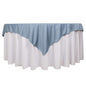 Premium Scuba 70"x70" Table Overlay Square Tablecloth Dusty Blue - Wrinkle Free & Stain Resistant Table Cover Pro Linens