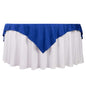 Premium Scuba 70"x70" Table Overlay Square Tablecloth Royal Blue - Wrinkle Free & Stain Resistant Table Cover Pro Linens