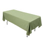 Premium Scuba Rectangular 60"x102" Tablecloth Dusty Sage Green - Wrinkle Free & Stain Resistant Table Cover - Pro Linens