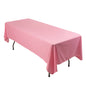 Premium Scuba Rectangular 60"x102" Tablecloth Pink - Wrinkle Free & Stain Resistant Table Cover - Pro Linens