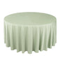 Premium Scuba Round 120" Tablecloth Sage Green - Wrinkle Free & Stain Resistant Seamless Table Cover Pro Linens