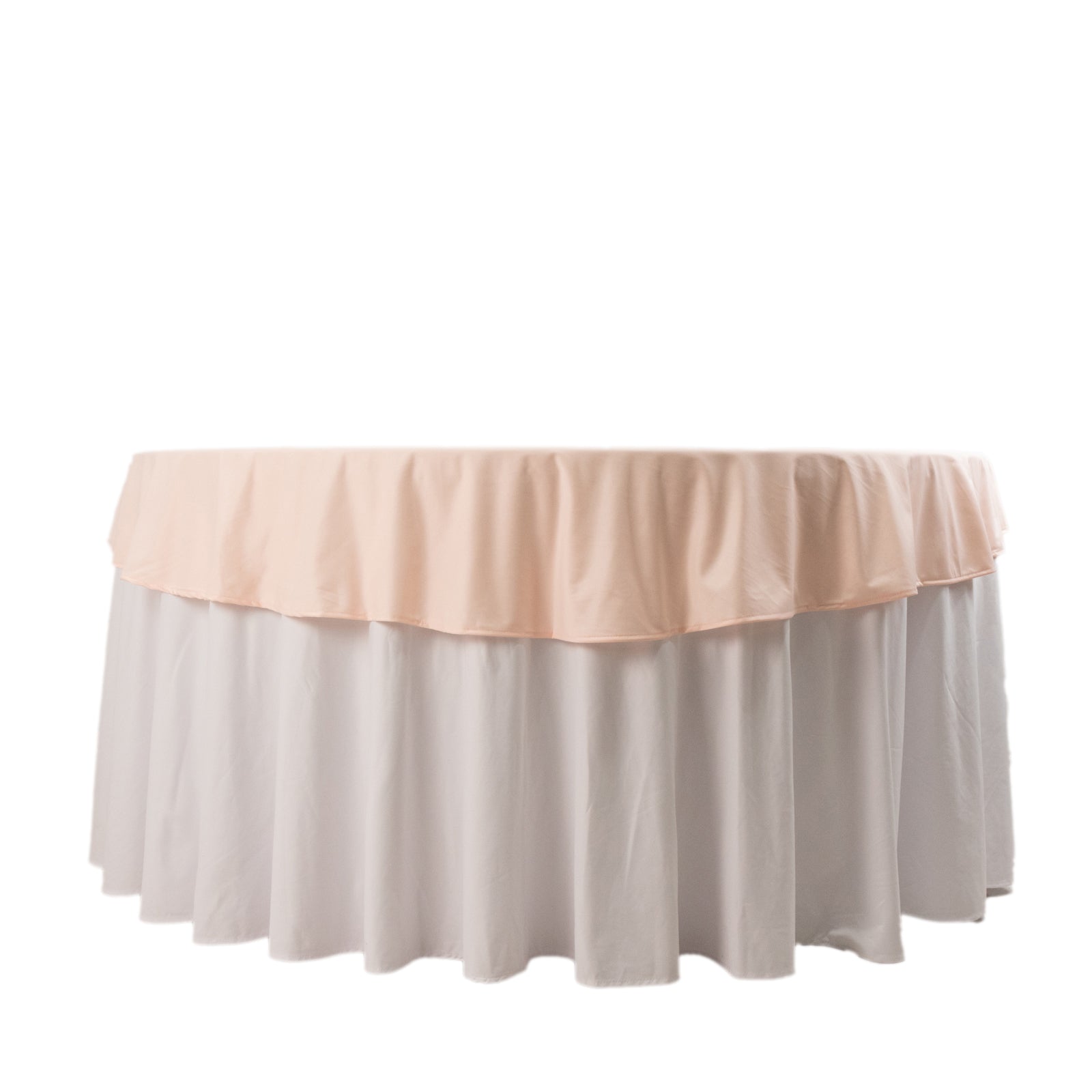 Premium Scuba Round 70" Tablecloth Blush - Wrinkle Free & Stain Resistant Table Cover Pro Linens