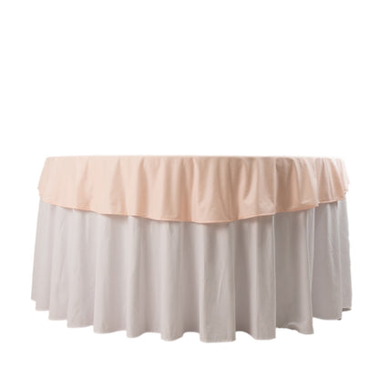 Premium Scuba Round 70" Tablecloth Blush - Wrinkle Free & Stain Resistant Table Cover Pro Linens