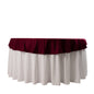 Premium Scuba Round 70" Tablecloth Burgundy - Wrinkle Free & Stain Resistant Table Cover Pro Linens