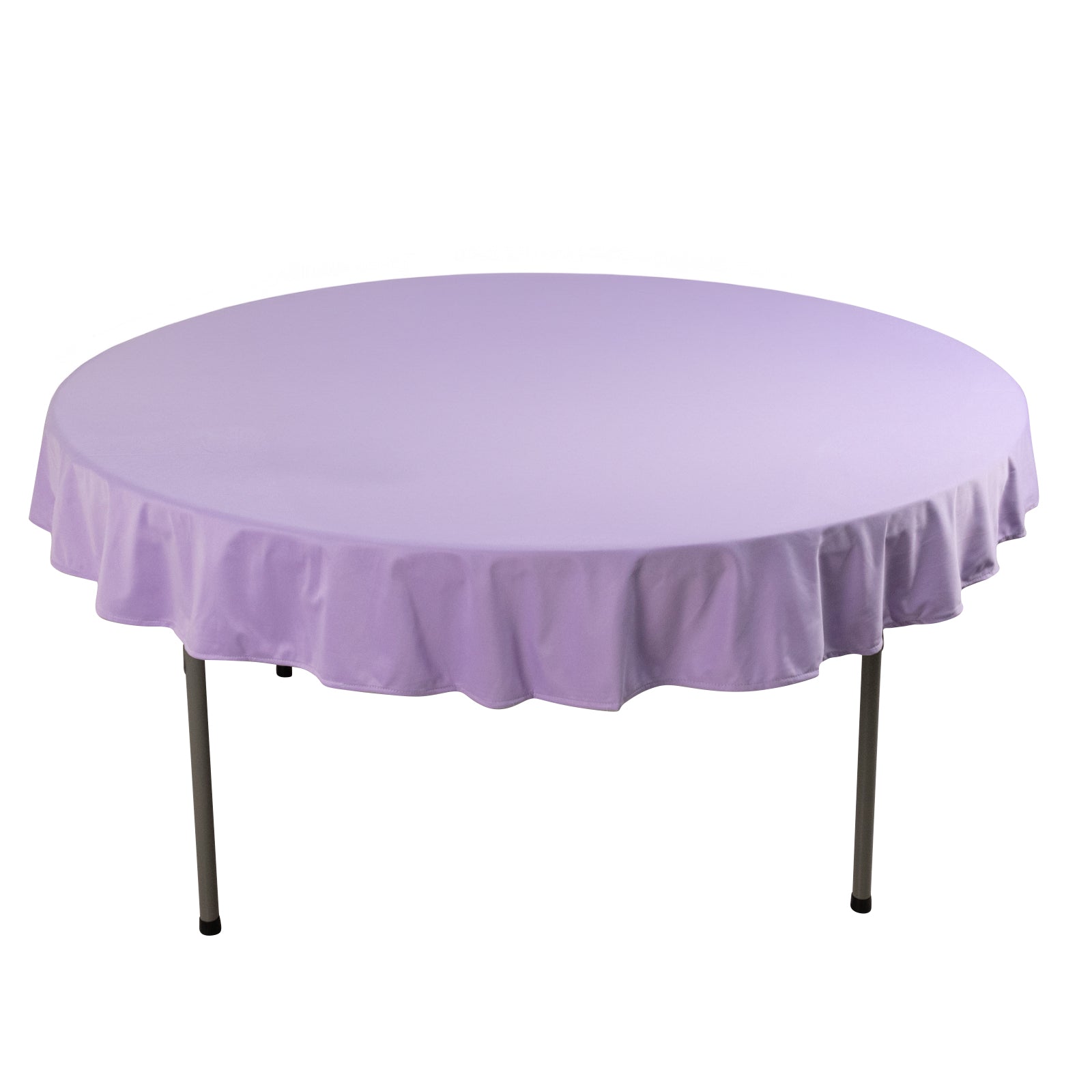 Premium Scuba Round 70" Tablecloth Lavender - Wrinkle Free & Stain Resistant Table Cover Pro Linens