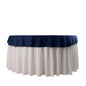 Premium Scuba Round 70" Tablecloth Navy Blue - Wrinkle Free & Stain Resistant Table Cover Pro Linens