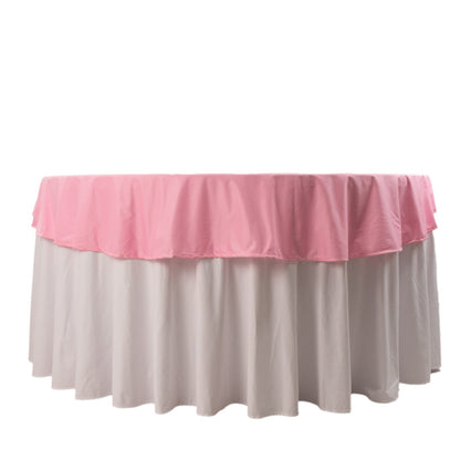 Premium Scuba Round 70" Tablecloth Pink - Wrinkle Free & Stain Resistant Table Cover Pro Linens