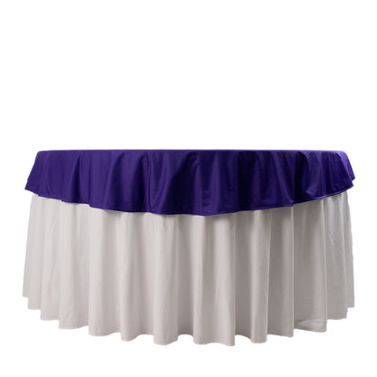 Premium Scuba Round 70" Tablecloth Purple - Wrinkle Free & Stain Resistant Table Cover Pro Linens