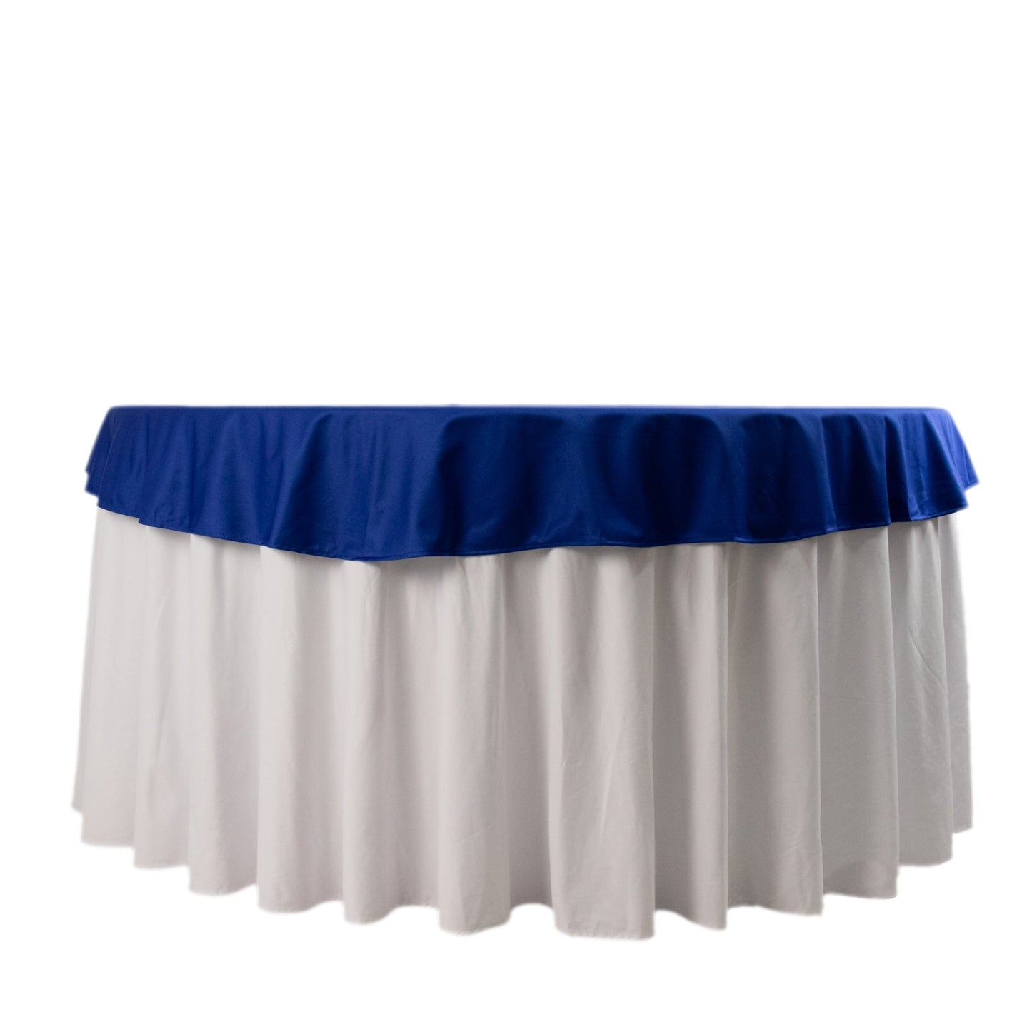 Premium Scuba Round 70" Tablecloth Royal Blue - Wrinkle Free & Stain Resistant Table Cover Pro Linens