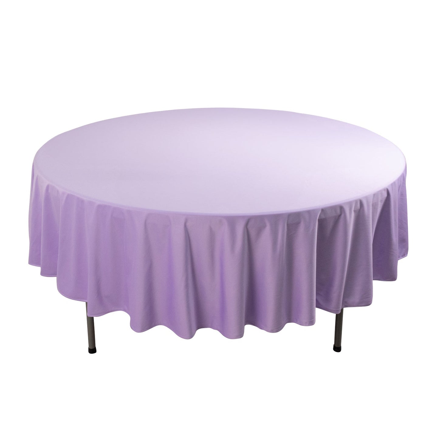 Premium Scuba Round 90" Tablecloth Lavender - Wrinkle Free & Stain Resistant Table Cover Pro Linens