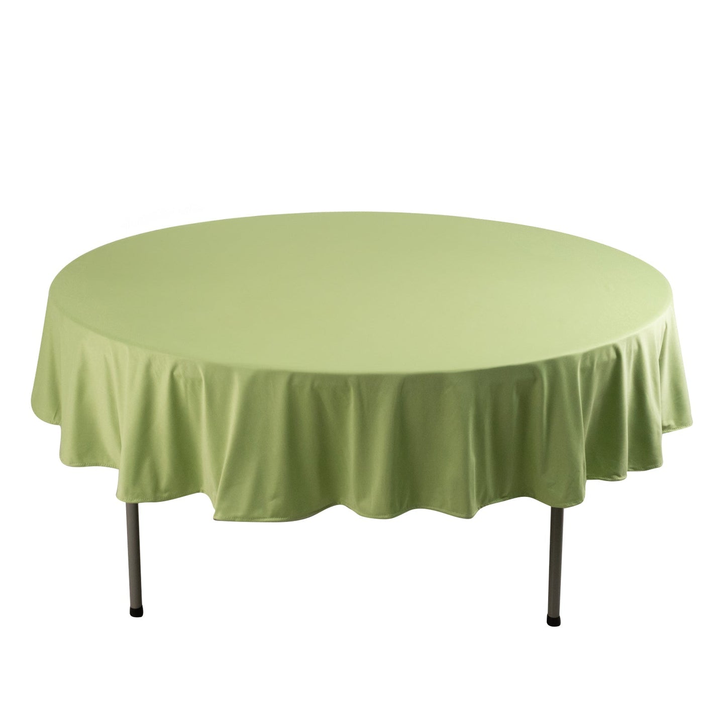 Premium Scuba Round 90" Tablecloth Sage Green - Wrinkle Free & Stain Resistant Table Cover Pro Linens