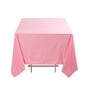 Premium Scuba Square 70"x70" Tablecloth Pink - Wrinkle Free & Stain Resistant Table Cover Pro Linens