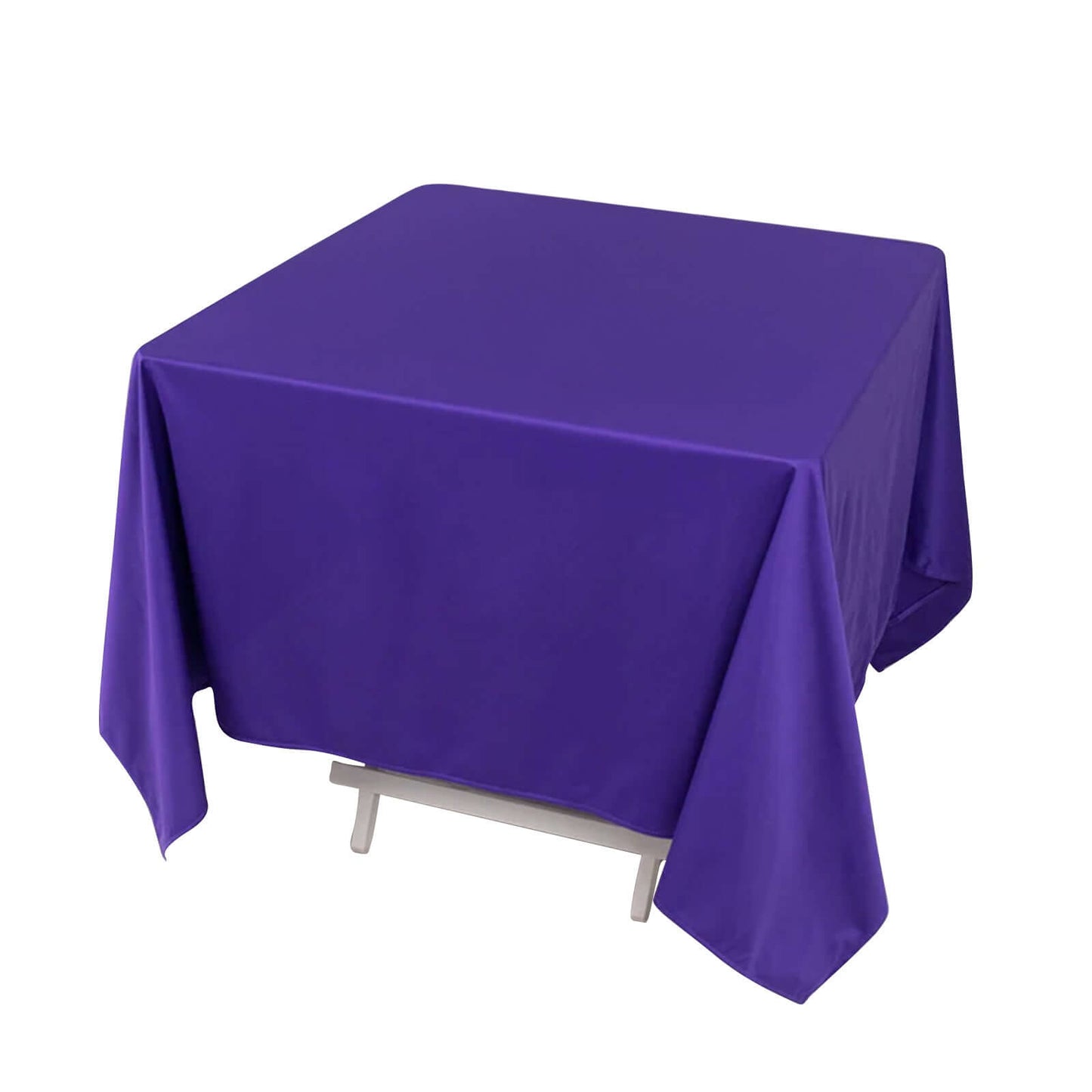 Premium Scuba Square 70"x70" Tablecloth Purple - Wrinkle Free & Stain Resistant Table Cover Pro Linens