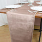 Premium Velvet 12"x108" Table Runner Mauve - Sheen Finish Reusable Table Decor Pro Linens