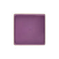 Purple Transparent and Gold Rim Square Plastic Plates - Square Edge Plate Pro Linens