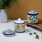 Quartz Bathroom Canisters Blue pottery PRO Indian