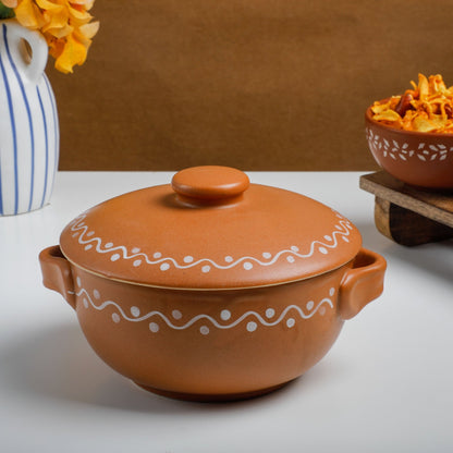 Rangoli Casserole Pot Ceramic PRO Indian