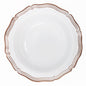 Rose Gold and White Round Plastic Bowls 10 Pack - Aristocrat Soup & Dessert Bowls Pro Linens