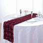 Rosette Satin 14"x108" Table Runner Burgundy - Grandiose Design Pro Linens