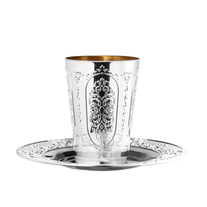 Round Kiddush Cups with Trays 5 Pack - Regal - Pro Linens