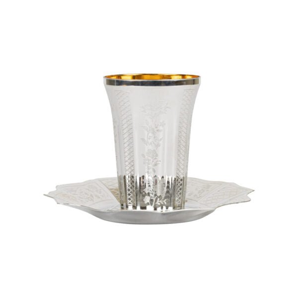 Round Kiddush Cups with Trays 5 Pack - Pro Linens