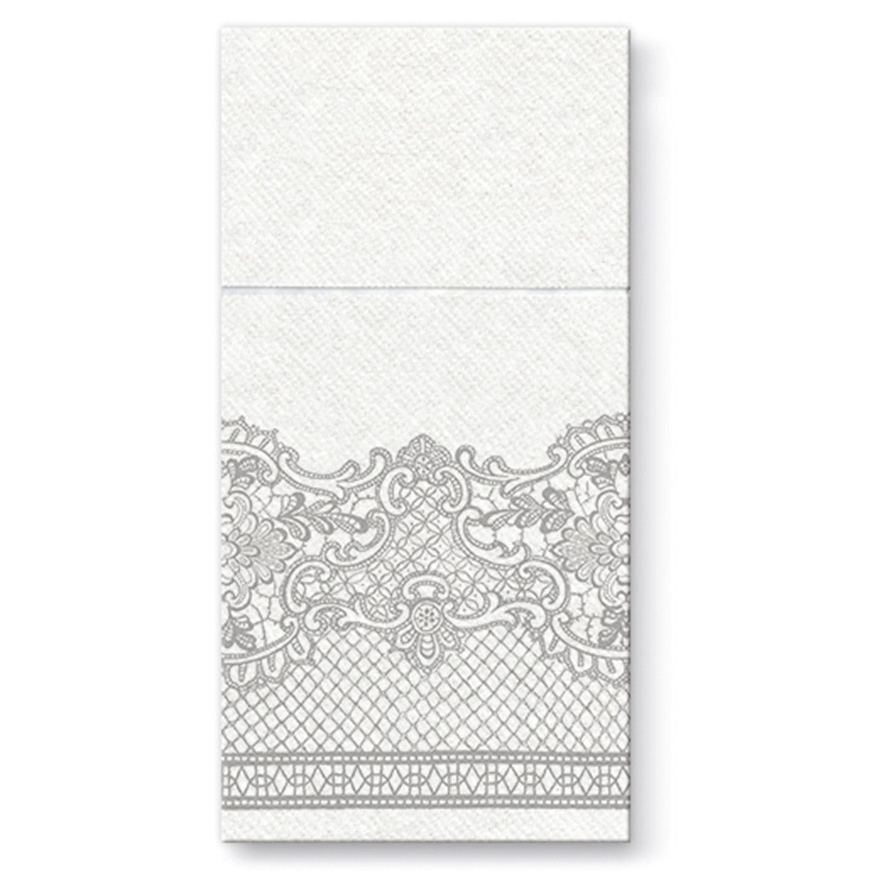 Royal Lace Airlaid Silver Pocket Napkin 1/8 Fold - 25 pack Pocket Napkins Pro Linens