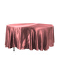 Satin 108" Round Tablecloth Cinnamon Rose - Smooth and Lustrous Table Cover Pro Linens