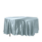 Satin 108" Round Tablecloth Dusty Blue - Smooth and Lustrous Table Cover Pro Linens