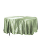 Satin 108" Round Tablecloth Sage Green - Smooth and Lustrous Table Cover Pro Linens