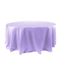 Satin 120" Round Tablecloth Lavender Lilac - Stylish Seamless Table Cover Pro Linens