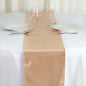 Satin 12"x108" Table Runner Nude - Stylish Table Linen Pro Linens