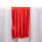 Satin 12"x108" Table Runner Red - Stripe Table Decor Pro Linens