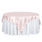 Satin 72"x72" Table Overlay Square Tablecloth Blush - Smooth Finish Table Cover Pro Linens