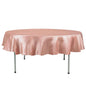 Satin 90" Round Tablecloth Dusty Rose - Smooth and Lustrous Table Cover Pro Linens