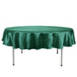 Satin 90" Round Tablecloth Hunter Emerald Green - Smooth and Lustrous Table Cover Pro Linens