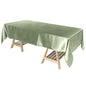 Satin Rectangular 60"x102" Tablecloth Dusty Sage Green - Smooth and Lustrous Table Cover Pro Linens