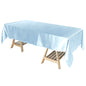 Satin Rectangular 60"x102" Tablecloth Light Blue - Smooth and Lustrous Table Cover Pro Linens