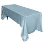 Satin Rectangular 60"x126" Tablecloth Dusty Blue - Smooth and Lustrous Table Cover Pro Linens