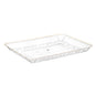 Scalloped Clear and Gold Rectangular Serving Tray - 4 Count Serving Tray Pro Linens